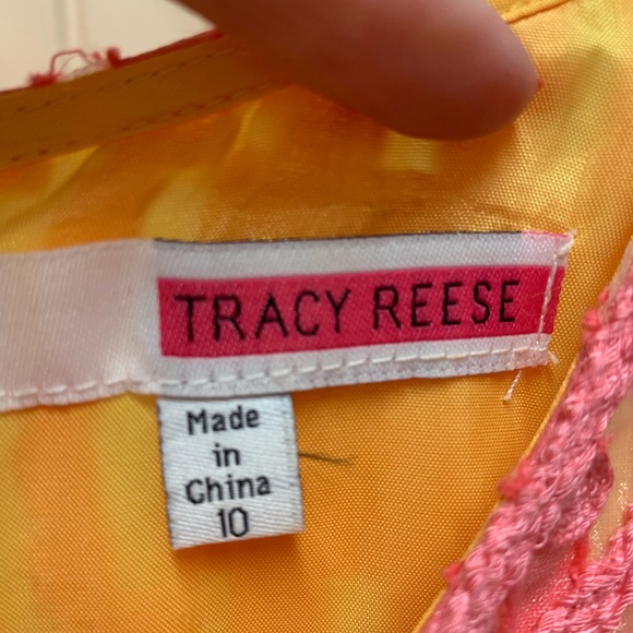 Tracy Reese dress peach & yellow - Picture 9 of 10